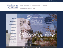 Tablet Screenshot of newbaptistcovenant.org